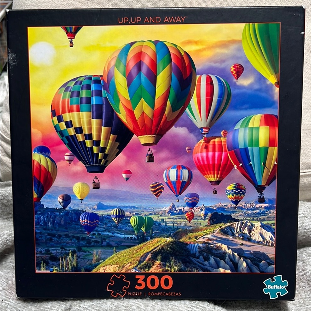 Buffalo Games Up, Up and Away hot air balloon 300 pc Jigsaw Puzzle SALE 🔴3/$25!